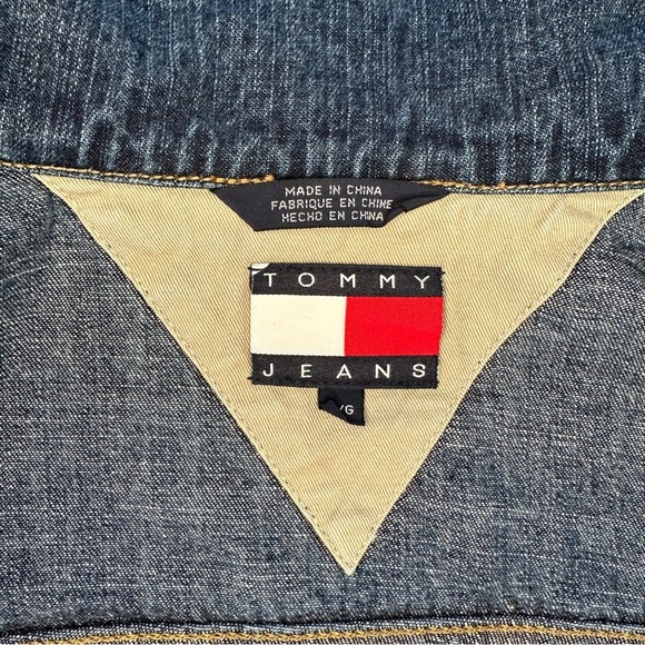 Vintage Tommy Hilfiger Men’s Denim Jacket - Size L - Picture 11 of 13